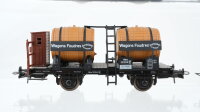 Unbekannt H0 Konvolut Fasswagen "Wagons Foundres" Fasswagen mit Bremserhaus "Wagon Foudres" Länderbahn