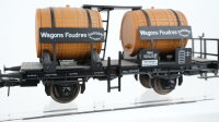 Unbekannt H0 Konvolut Fasswagen "Wagons Foundres" Fasswagen mit Bremserhaus "Wagon Foudres" Länderbahn