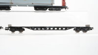 Unbekannt H0 Konvolut Selbstentladewagen "E 433" Flachwagen Drehschemelwagen-Set mit Stahlträger DB/u.a.