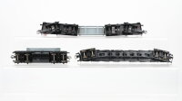 Unbekannt H0 Konvolut Selbstentladewagen "E 433" Flachwagen Drehschemelwagen-Set mit Stahlträger DB/u.a.