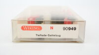 Wiking N 90949 Tieflade-Sattelzug mit Kabelrolle, rot