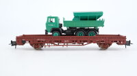 Roco H0 47846 Rungenwagen mit Lkw der Fa....