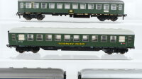 Fleischmann H0 Konvolut Personenwagen 1.Kl. 2.Kl. Personenwagen "Scharnow-Reisen" 2.Kl. Schlafwagen "DSG" DB