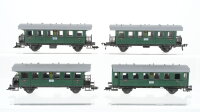 Fleischmann H0 Konvolut Donnerbüchsen 3.Kl. Personenwagen 3.Kl. DRG