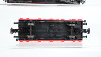 Märklin H0 Konvolut "Feuerwehr" Niederbordwagen mit Hubschrauber Rungenwagen mit Container "Einsatzleitung" Gerätewagen DB