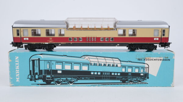 Märklin H0 4090 Reisezugwagen (TEE-Aussichtswagen 1.Kl beige-rot) ADüm 101 der DB