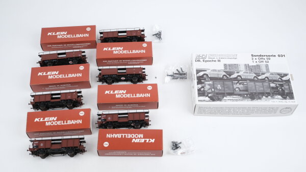 M+D H0 031 Set Autotransportwagen 6-teilig DB