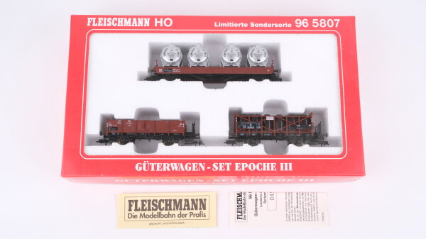 Fleischmann H0 96 5807K Güterwagen-Set "Von Haus zu Haus" Limitierte Sonderserie DB