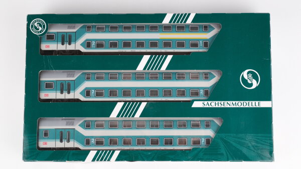 Sachsenmodelle H0 14014 Doppelstockwagen-Set DB