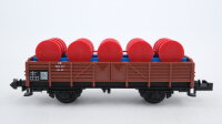 Minitrix N 51 3513 00 Niederbordwagen mit Ladung DB