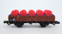 Minitrix N 51 3513 00 Niederbordwagen mit Ladung DB