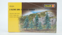 Faller H0 181604 3 kleine und 3 große Tannen...