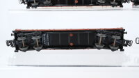 Märklin H0 Konvolut Niederbordwagen teilweise mit Plandach DB