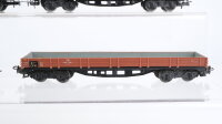 Märklin H0 Konvolut Niederbordwagen teilweise mit Plandach DB