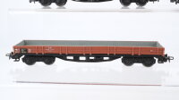 Märklin H0 Konvolut Niederbordwagen teilweise mit Plandach DB