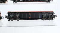 Märklin H0 Konvolut Niederbordwagen teilweise mit Plandach DB