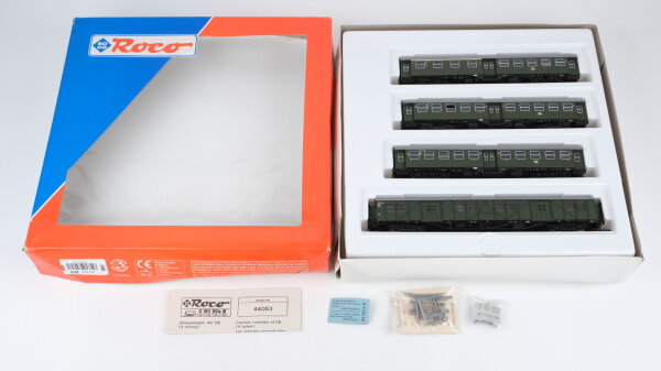 Roco H0 44053 Personenwagen-Set Umbauwagen 4-teilig DB