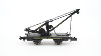 Minitrix N 15320 Kranwagen mit Schutzwagen DRG...