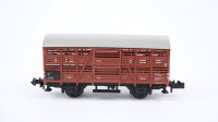 Minitrix N 51 3525 30 Verschlagwagen Viehtransportwagen...