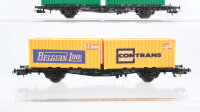 Röwa H0 Konvolut Containertragwagen "Schenker Contrans Belgian Line" DB