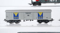 Lima H0 Konvolut  Kühlwagen "Martini On the rocks" Schwenkdachwagen "Varta" Autotransporter mit 4 Oldtimer DB/FS