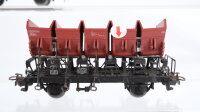 Märklin H0 Konvolut Muldenkippwagen Talbot-Trichterwagen Niederbordwagen mit Baustellenfahrzeugen DB (Abbrüche)