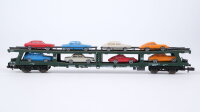 Fleischmann N 8285 Doppelstockw. Autotransport mit 8 PKW DDm 915 DB