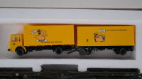 Märklin H0 84668 Flachwagen Post-Lastzug DB Postmuseumswagen 1995