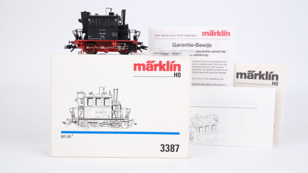 Märklin H0 3387 Dampflok Glaskasten BR 98 308 DB Wechselstrom