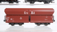 Unbekannt H0 Konvolut Selbstentladewagen gedeckter Güterwagen Mittelbordwagen Kübelwagen DB u.a.