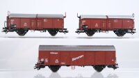 Märklin H0 Konvolut Schiebedachwagen gedeckter Güterwagen "Bananen" DB