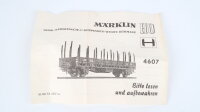 Märklin H0 4607 Rungenwagen Rmms Kbs 443 der DB