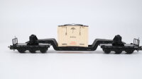 Märklin H0 4618 Tiefladewagen mit Kiste "rote Verpackung" DB