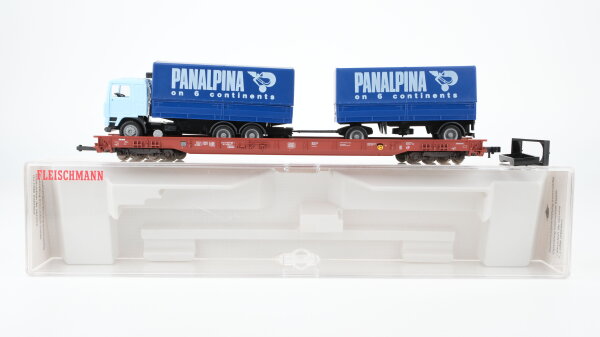 Fleischmann H0 5273 Niederflurwagen Huckepack-System 82 80 498 3 183-1 DB