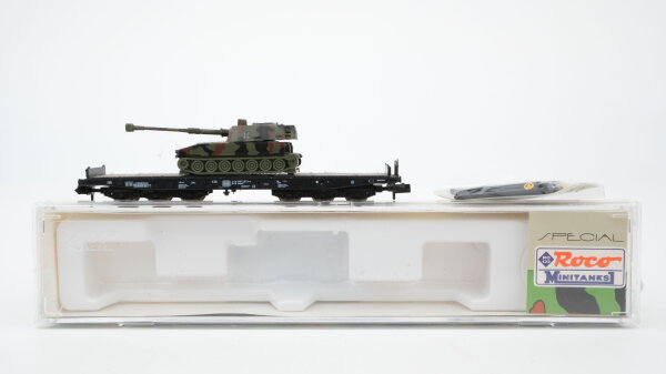 Roco N 925 Schwerlastwagen mit Panzerhaubitze DB