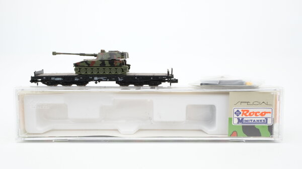 Roco N 925 Schwerlastwagen mit Panzerhaubitze DB