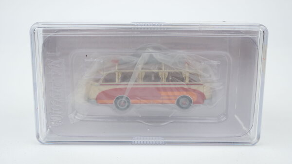 Brekina H0 56012 Setra S6 Reisebus rot, beige, orange