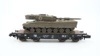 Roco N 25161 Flachwagen beladen mit Panzer Rlmmps 650 DB
