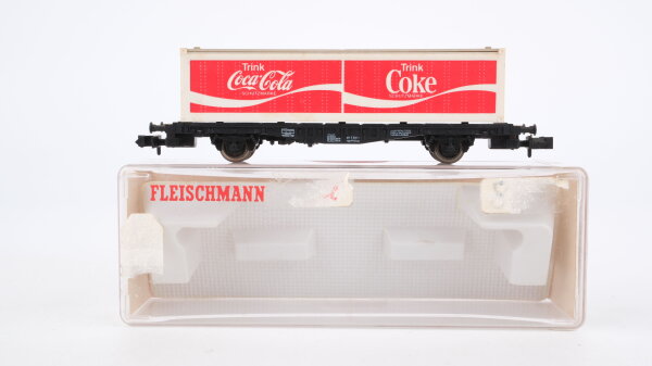 Fleischmann N 8243 Containertragwagen Coca Cola Lbs 593 DB
