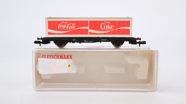 Fleischmann N 8243 Containertragwagen Coca Cola Lbs 593 DB