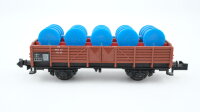 Minitrix N 51 3513 00 Niederbordwagen mit Ladung DB