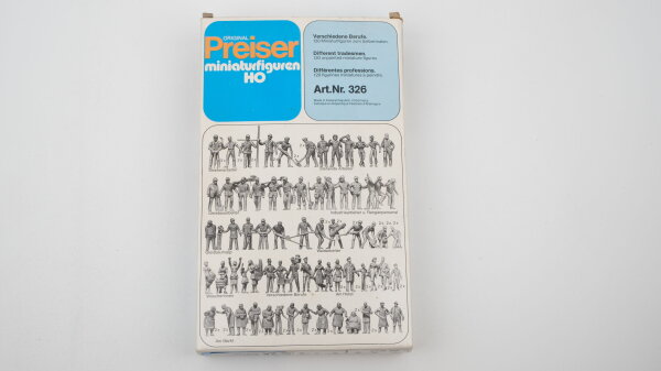 Preiser H0 326 120 Miniaturfiguren zum selbermalen: verschiedene Berufe