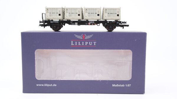 Liliput H0 L235120 Behältertragwagen "Von Haus zu Haus" DB
