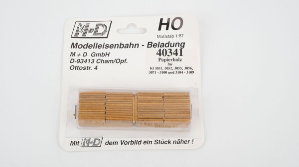 M+D H0 40341 Modelleisenbahn-Beladung: Papierholz