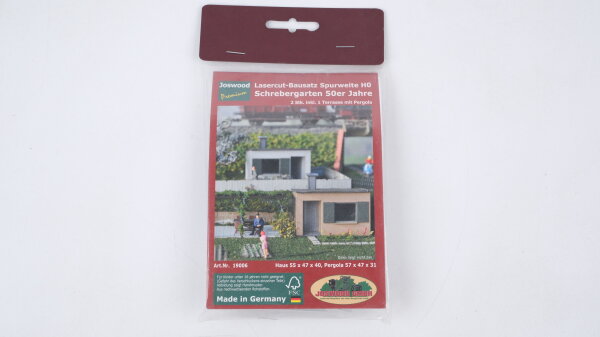 Joswood H0 19006 Schrebergarten 50er Jahre, Lasercut