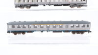 Fleischmann N Konvolut Silberlinge 1./2. Kl. mit Steuerwagen DB