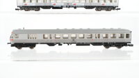 Fleischmann N Konvolut Silberlinge 2. Kl. mit Steuerwagen "Miba" DB