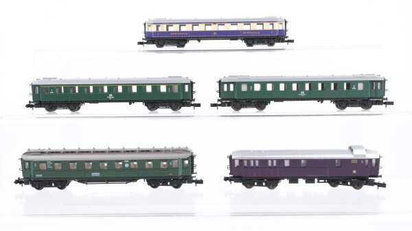 Arnold N Konvolut Schnellzugwagen 1./2./3. Kl. "Rheingold" Gepäckwagen DR