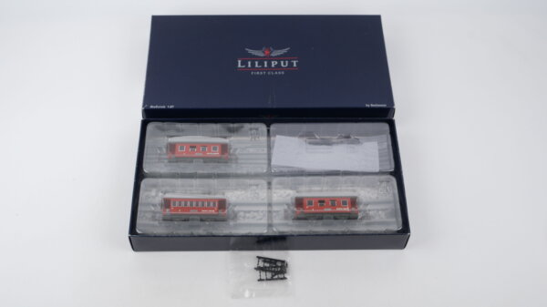 Liliput H0e L177700 Personenzug Set Dampflok 2 Zillertalbahn Gleichstrom (unvollständig)