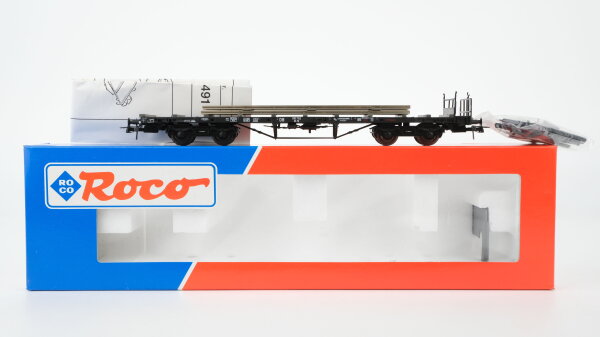 Roco H0 46490 Rungenwagen (Schienenprofile) DB